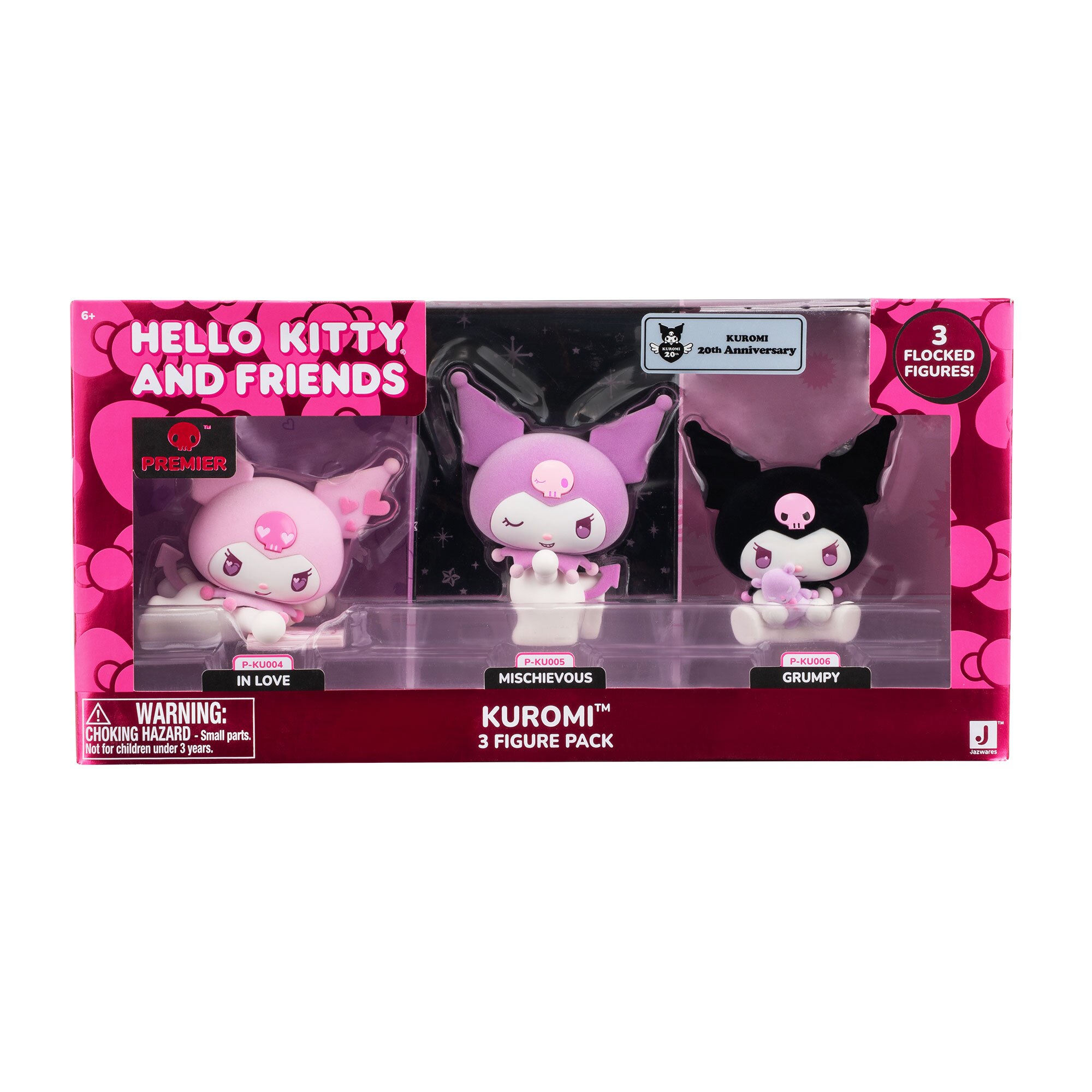 Figuras Premium Kuromi Pack 3 Figuras 10 cm com Efeito Flocado 3