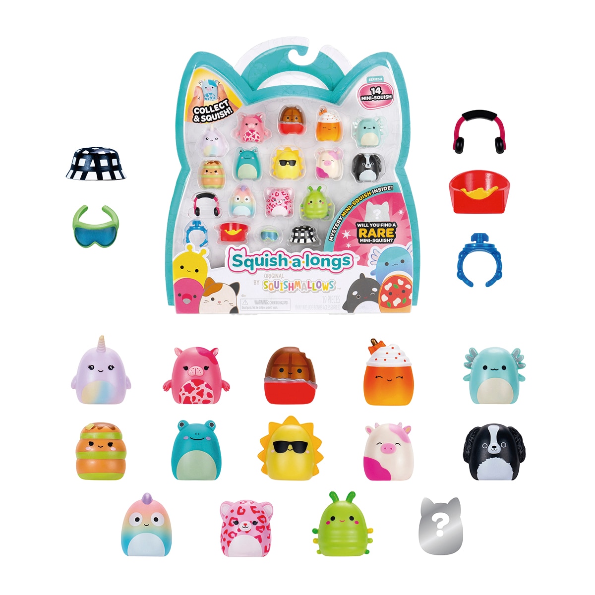 Imagen 0 de Pack de 14 figuras Squish-a-long