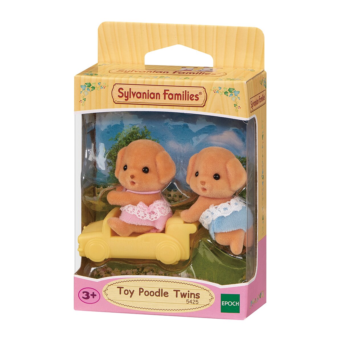 Mini muñecas mini mundos Gemelos Perro Caniche Sylvanian Families Epoch 3