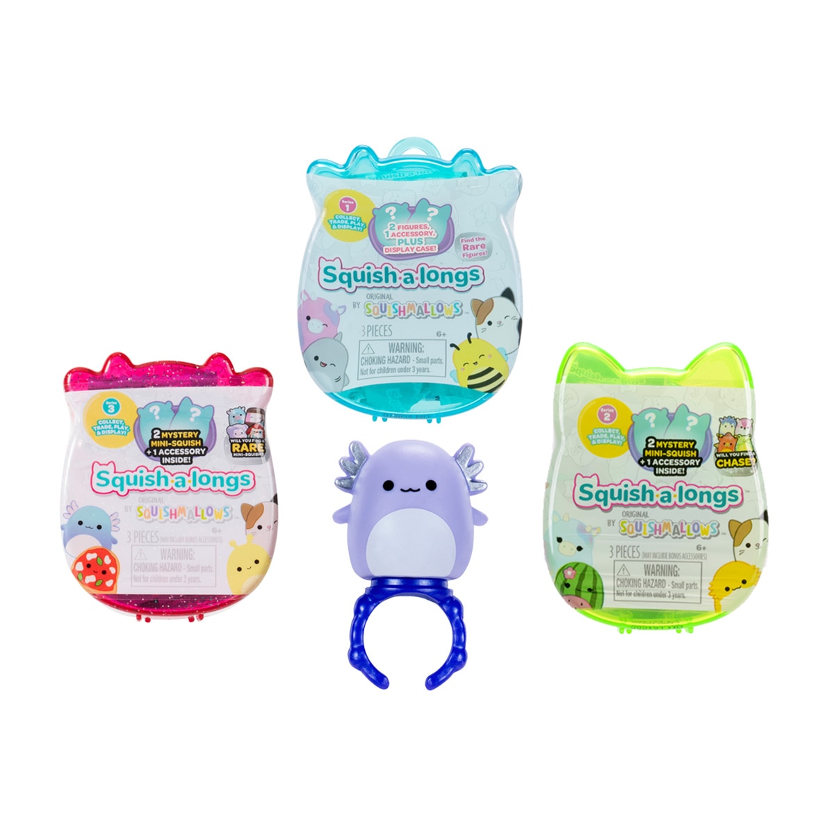 Imagen 0 de Dos figuras con anillo Squish-a-long Jazwares