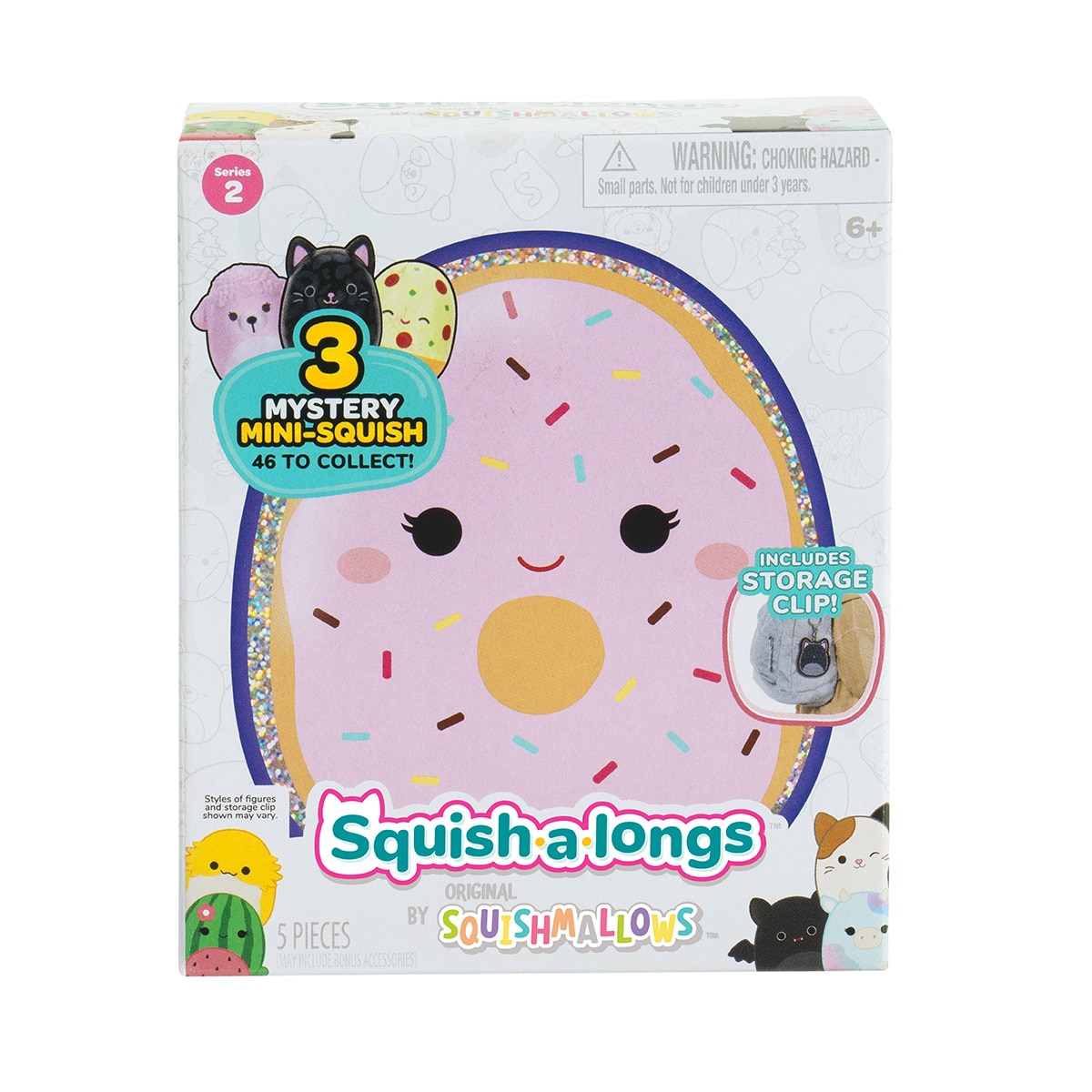 Llavero Clip-a-longs con 3 figuras Squish-a-long Jazwares 4