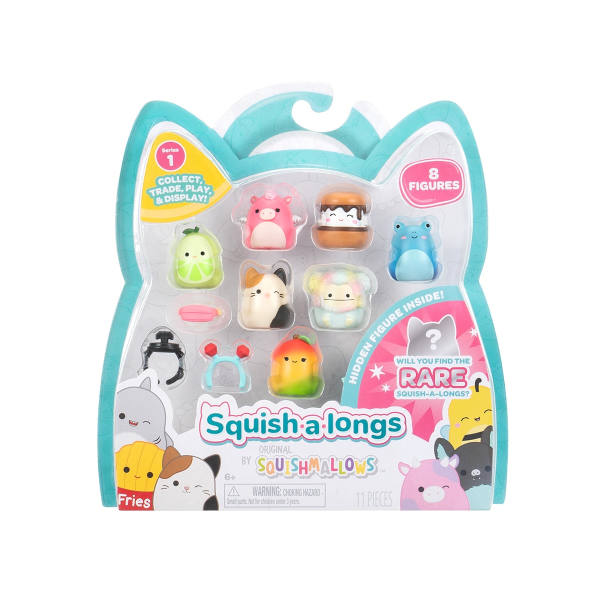 Pack de 8 figuras Squish-a-long Jazwares modelos surtidos 7