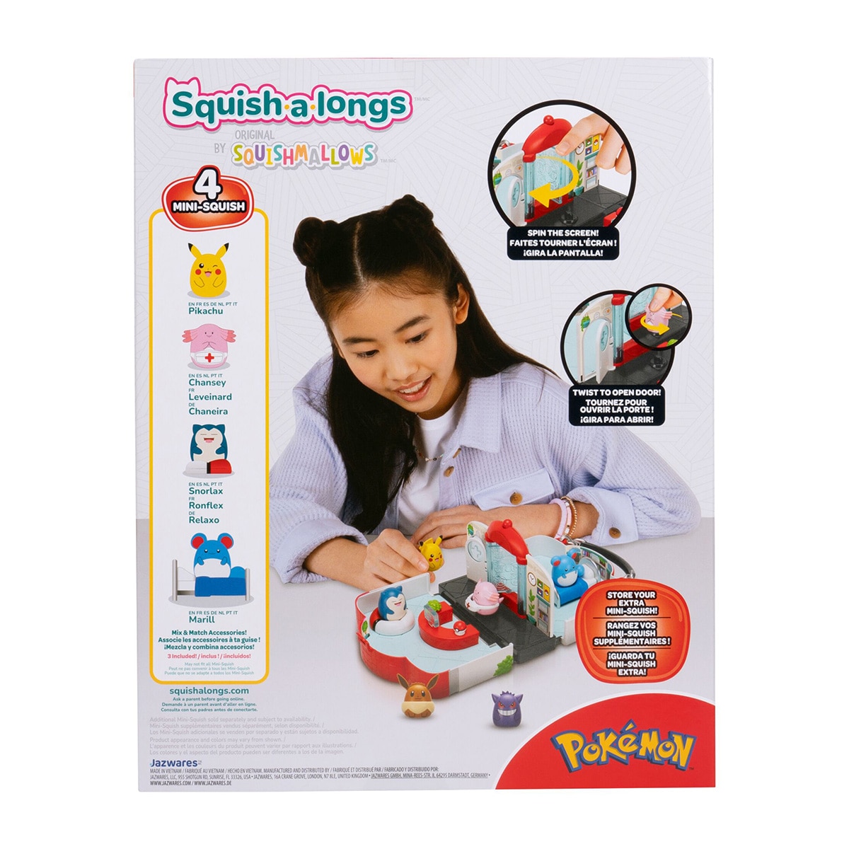 Playset Pokemon Center Squishalongs 16
