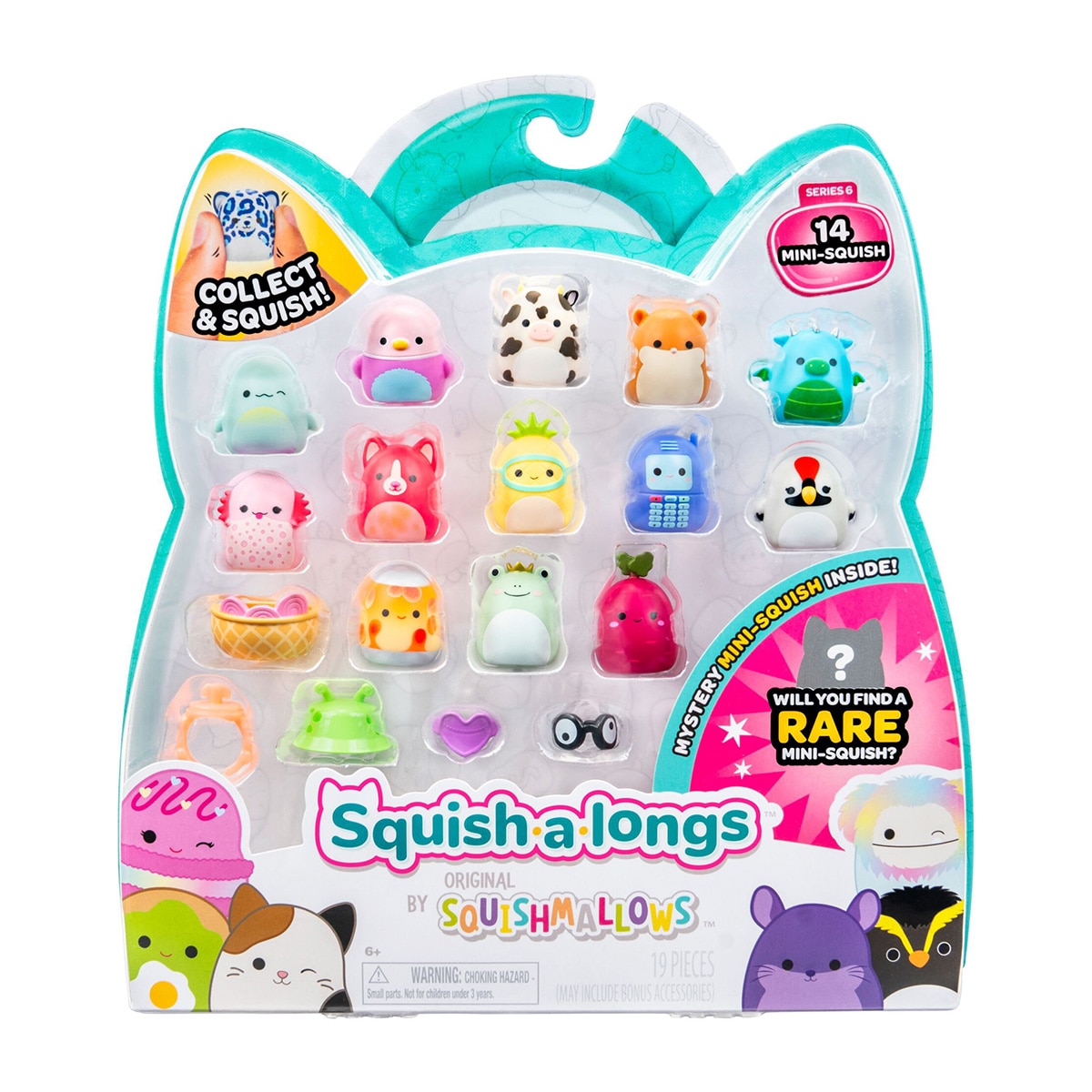 Squishalongs Pack de 14 figuras modelos surtidos 2