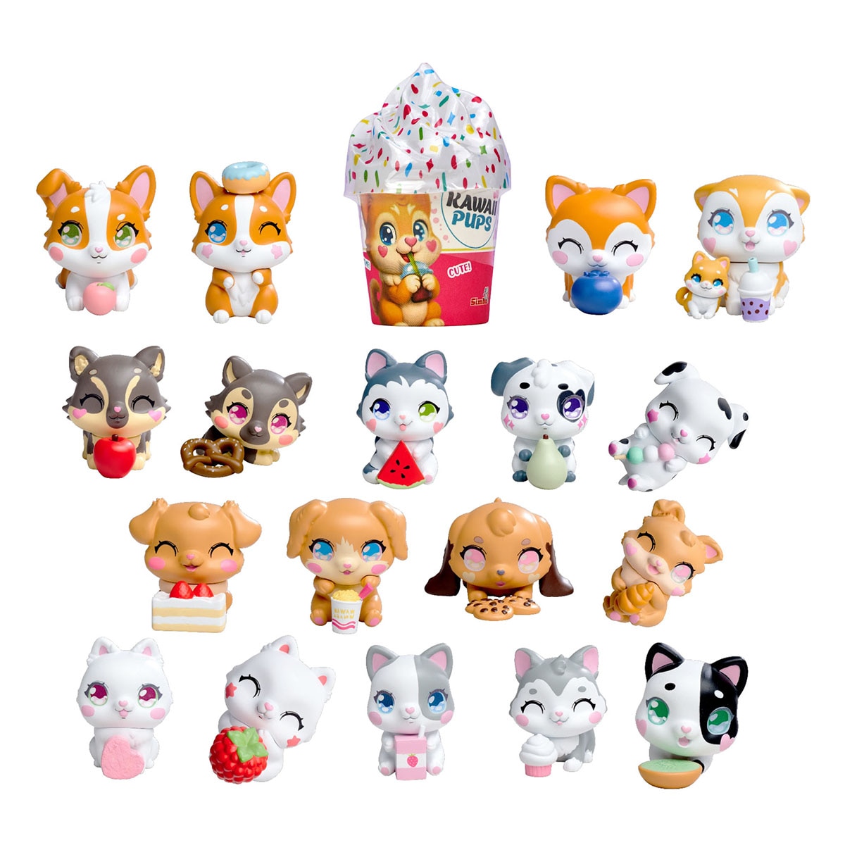 Simba - Figura sorpresa Kawaii Pups Simba 18 modelos surtidos.