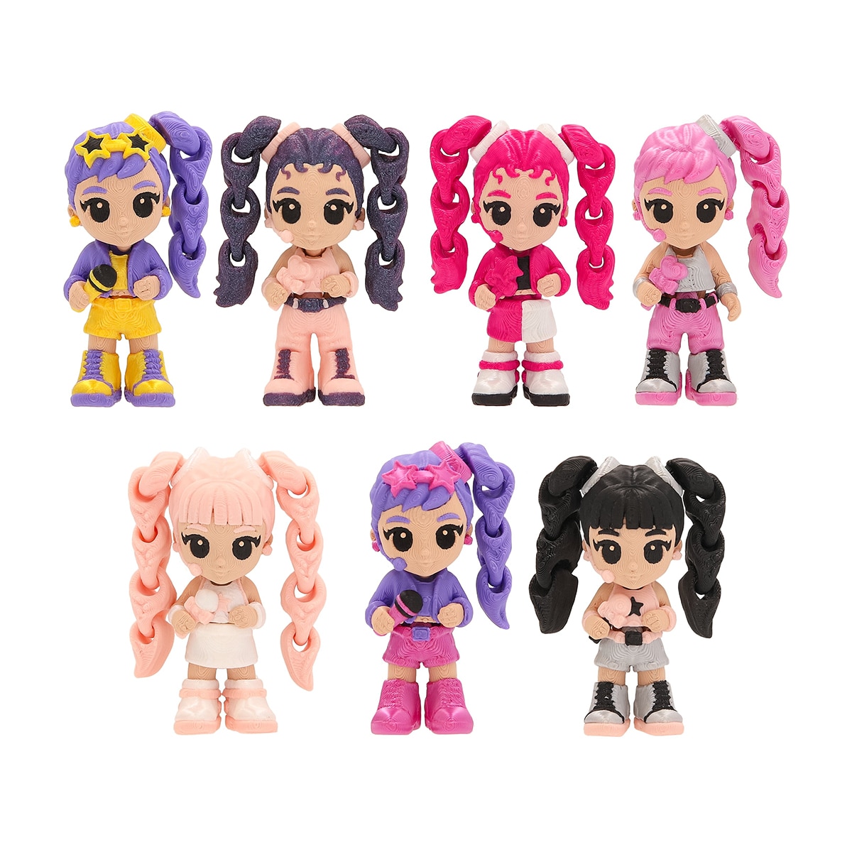 Imagem 0 de Figura e Cenário da Linha K-Pop  3D, Pacote 1 – Modelo Sortido Envio Aleatório