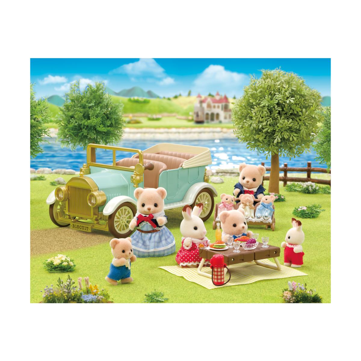Mini muñecas mini mundos Coche clásico familiar Sylvanian Families Epoch 4
