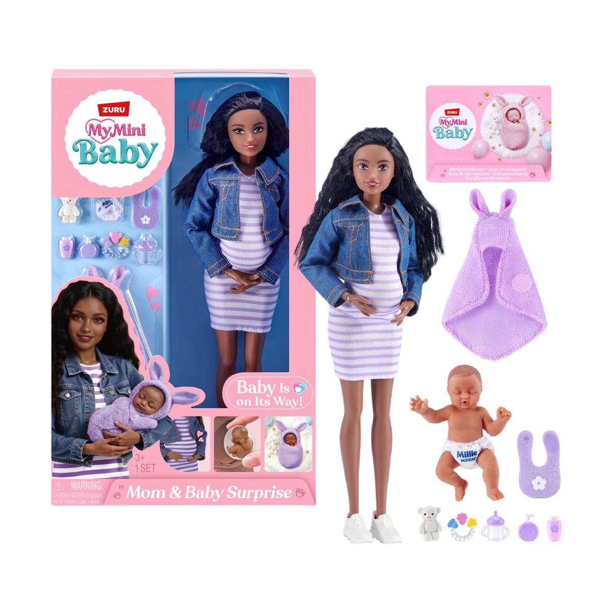 Muñeca fashion doll Mamá y bebé sorpresa My Mini modelos surtidos 7