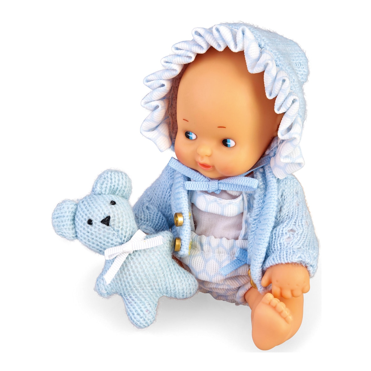 Set de bebé con ropita azul Barriguitas Famosa 1