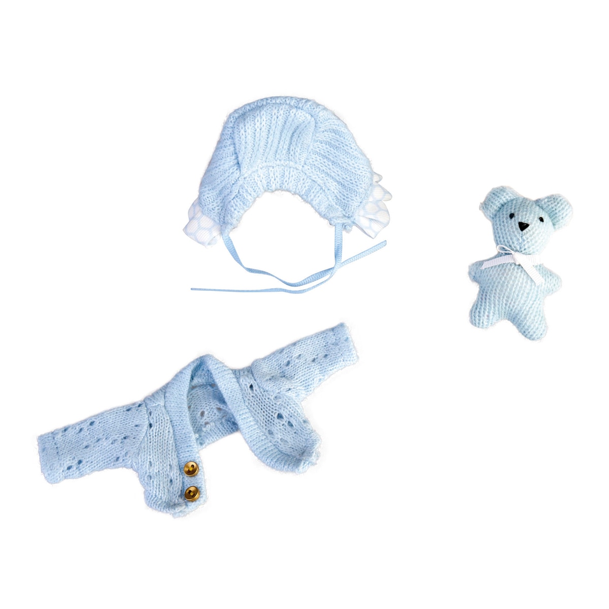 Set de bebé con ropita azul Barriguitas Famosa 3
