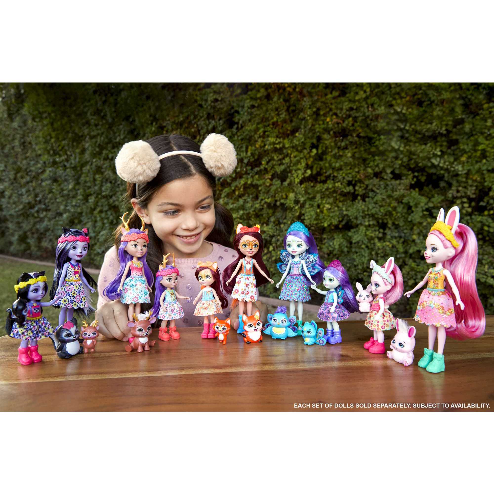 Muñecas hermanas Danessa y Danetta deer con mascotas ciervo Enchantimals 2