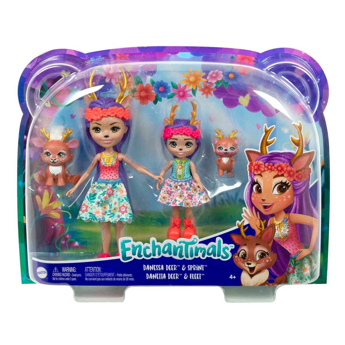 Muñecas hermanas Danessa y Danetta deer con mascotas ciervo - Main Image