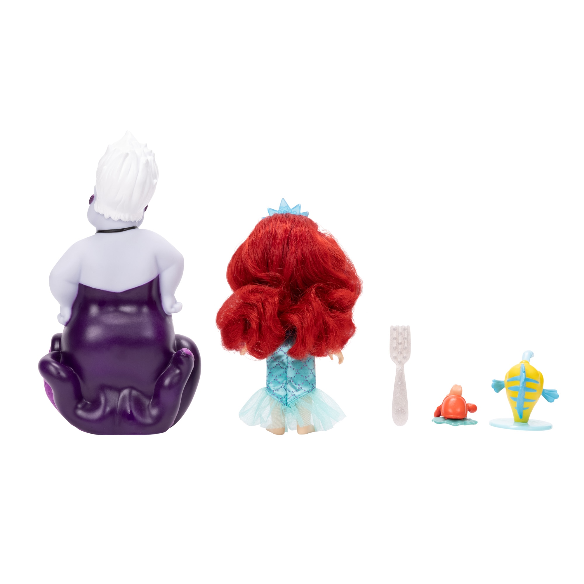 Set de figuras Ariel, Úrsula, Flounder, Sebastian La sirenita Disney Princess 4