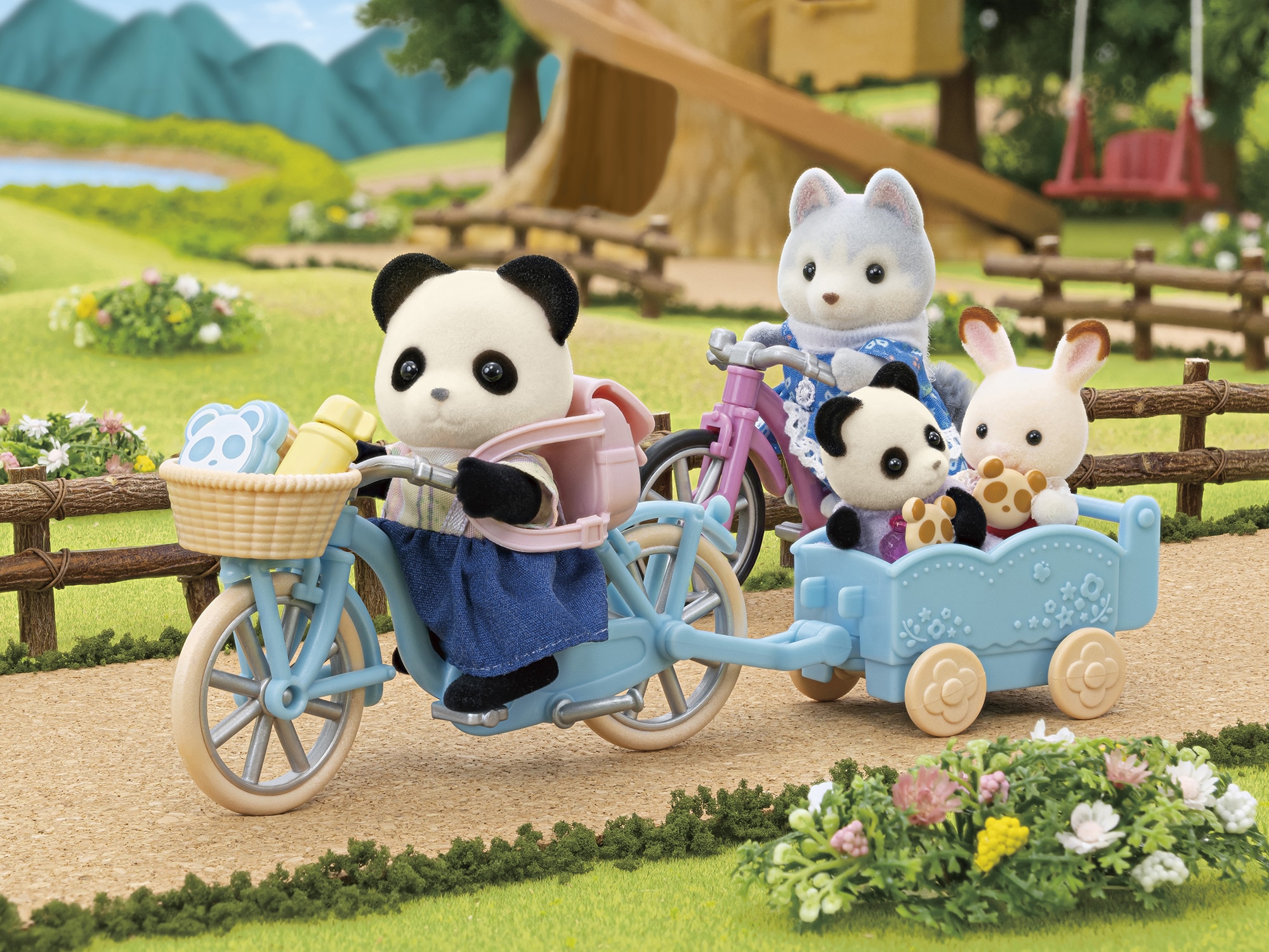 Set de bicicleta y patines Rosalina Panda Pookie 4