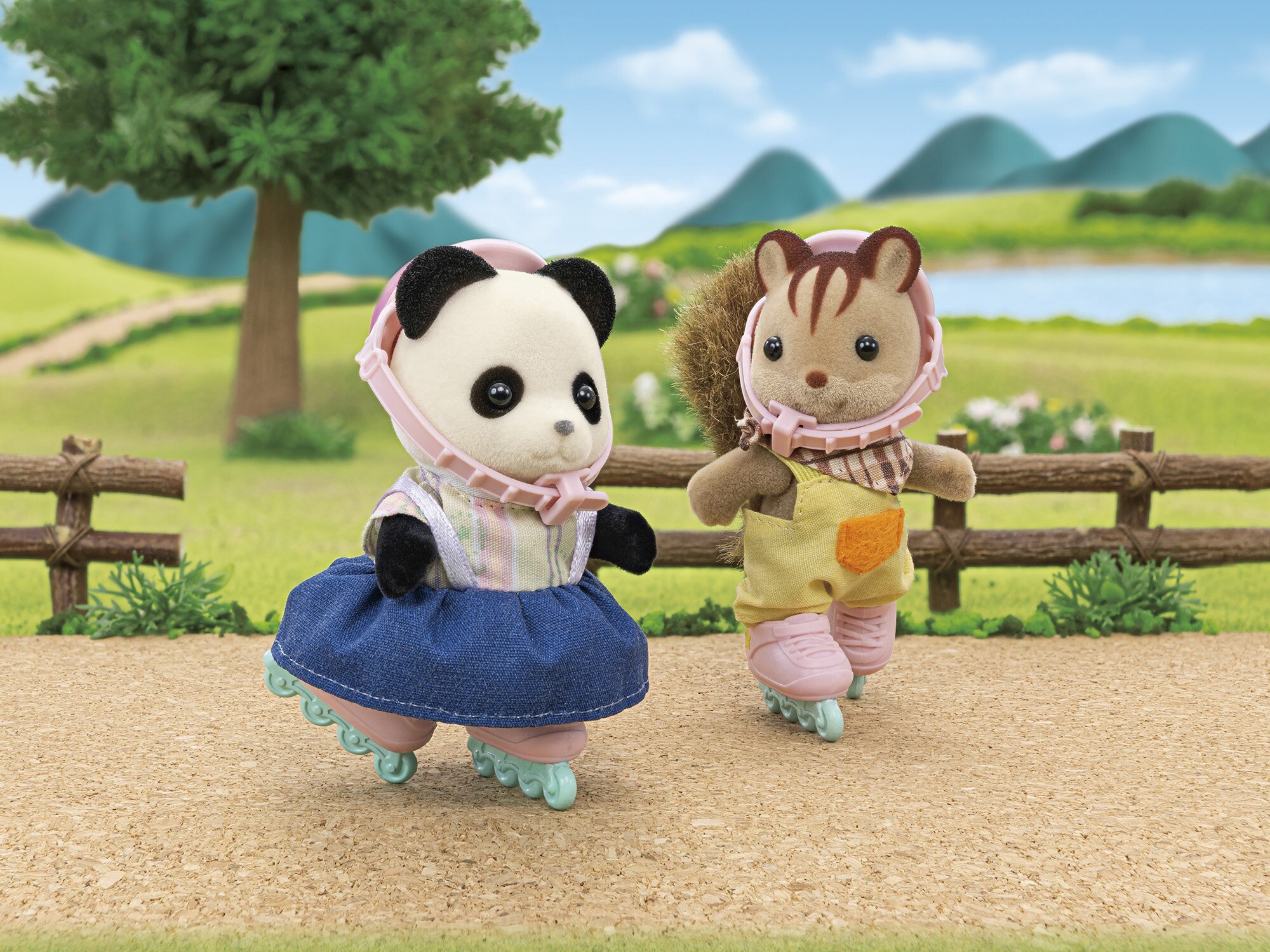 Set de bicicleta y patines Rosalina Panda Pookie 6