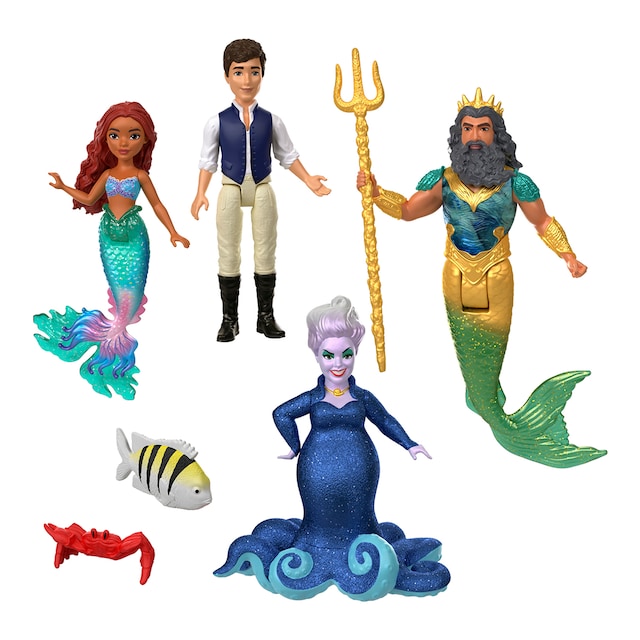 Pack 4 muñecos Disney Scallop Minis La sirenita Disney Princess Mattel
