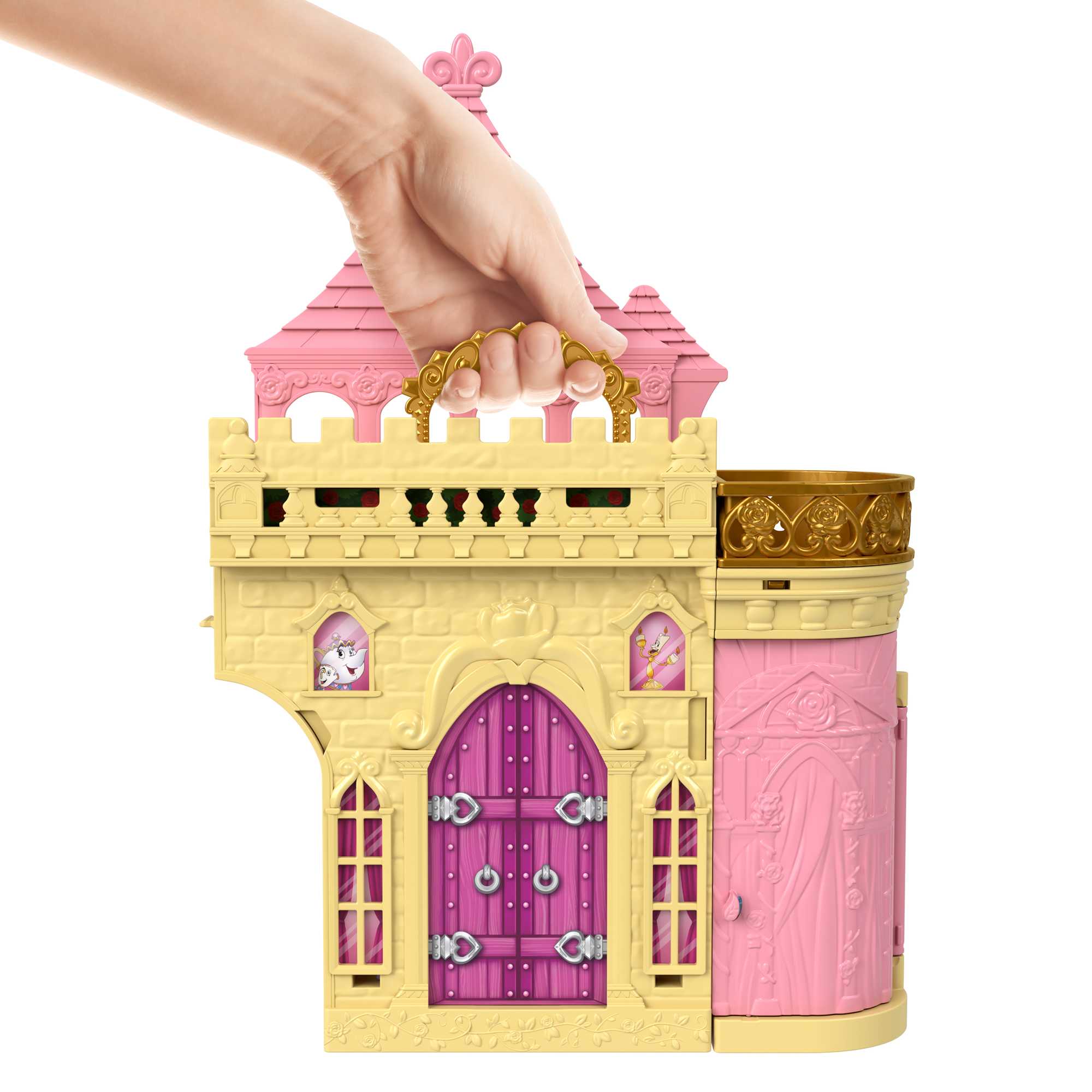 Casa de muñecas princesas Castillo de Bella Disney Princess Minis 4