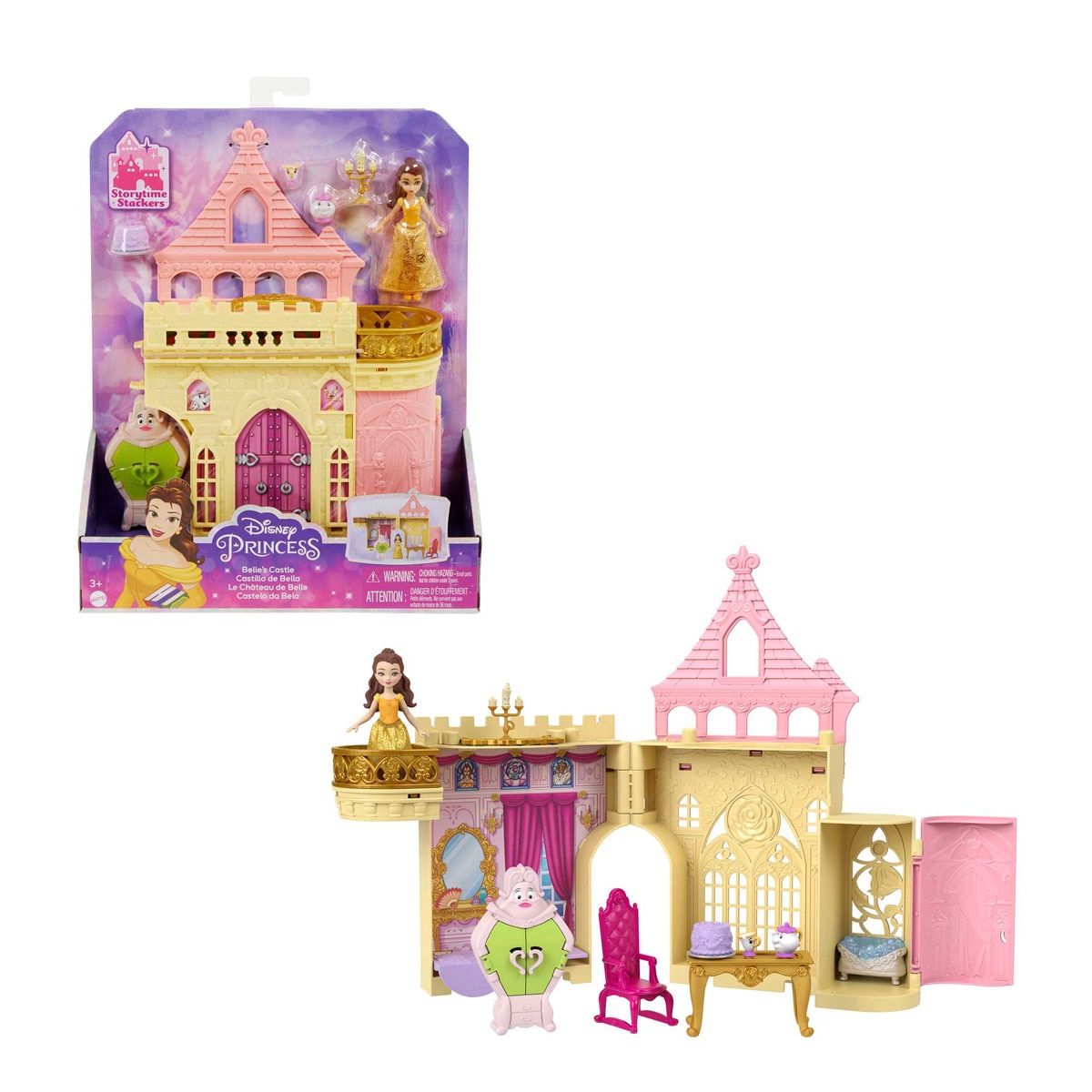 Casa de muñecas princesas Castillo de Bella Disney Princess Minis 8