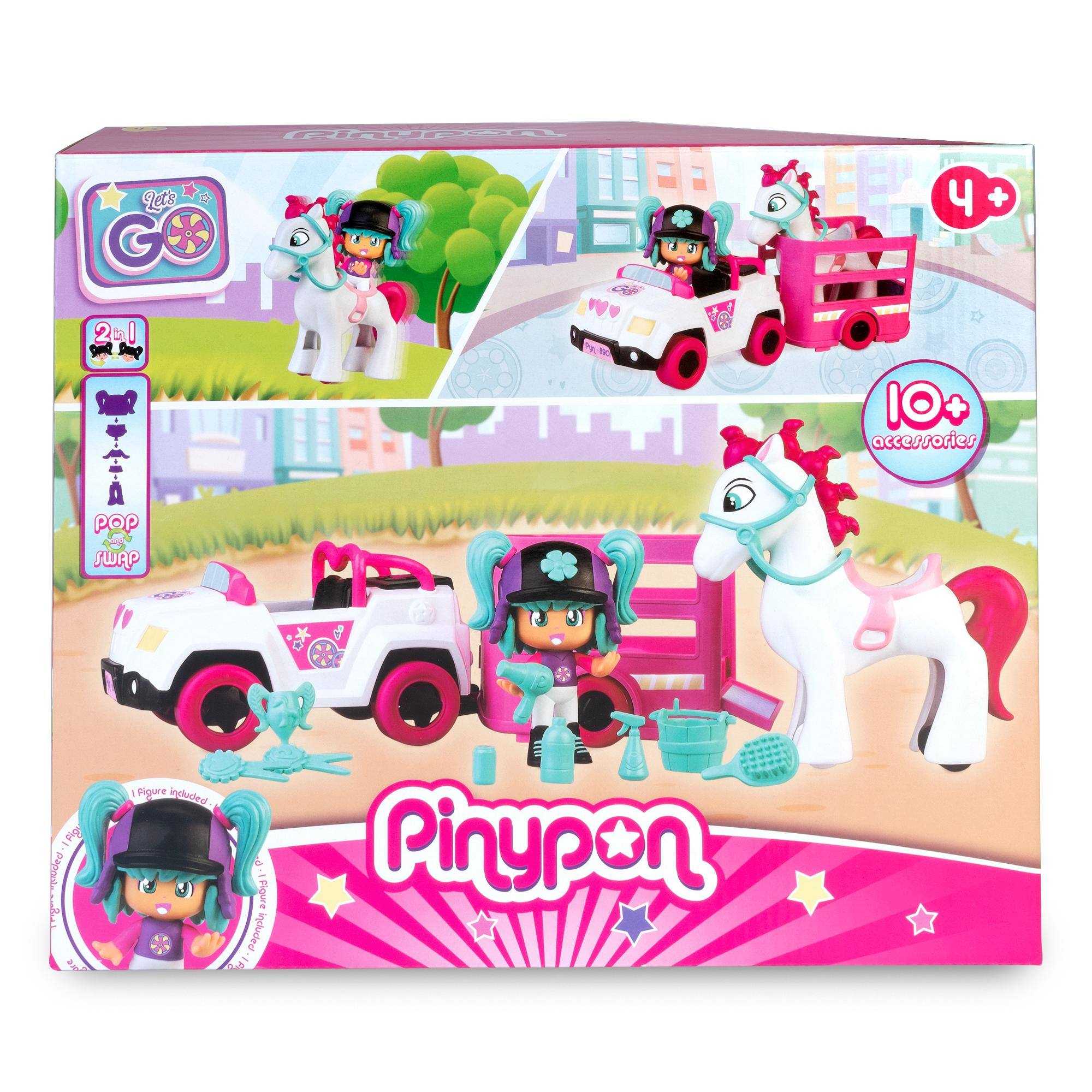 Pinypon Coche con remolque y caballo 4