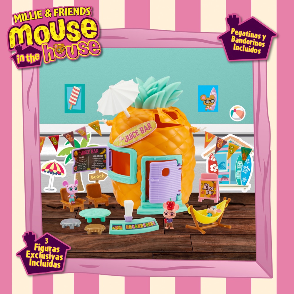 Bar de zumos ''Pineapple'' Mouse In The House Bandai 6