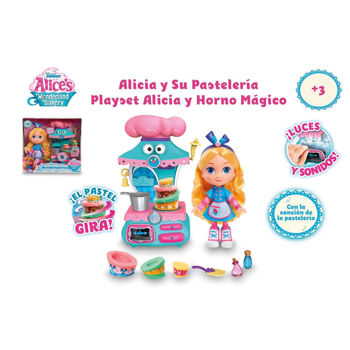 Playset Alicia y Horno Mágico Alicia y Su Pasteleria 6