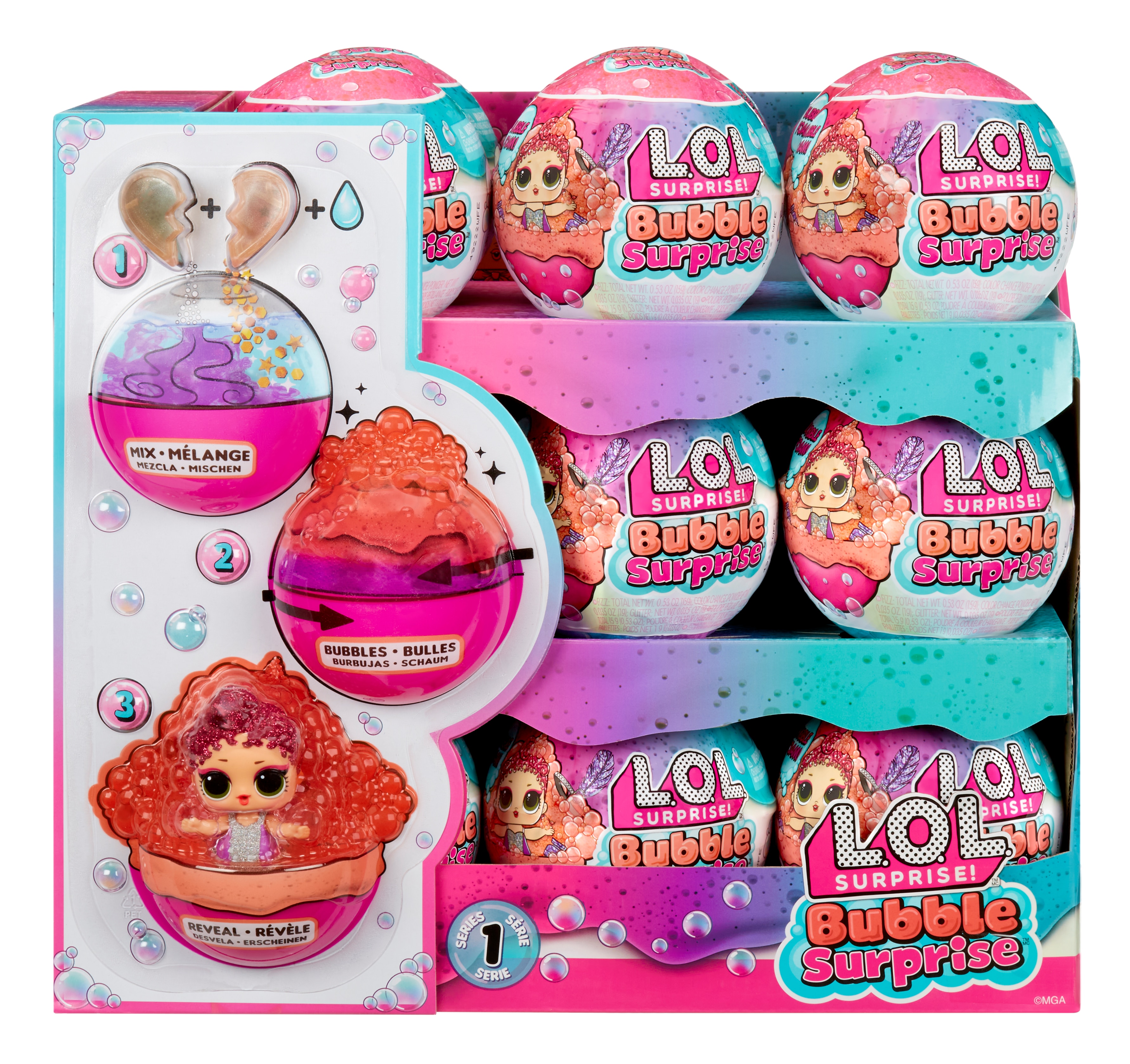 Muñecas pequeñas y Accesorios surtidas en Bola Sorpresa Bubble Surprise L.O.L. Surprise 11