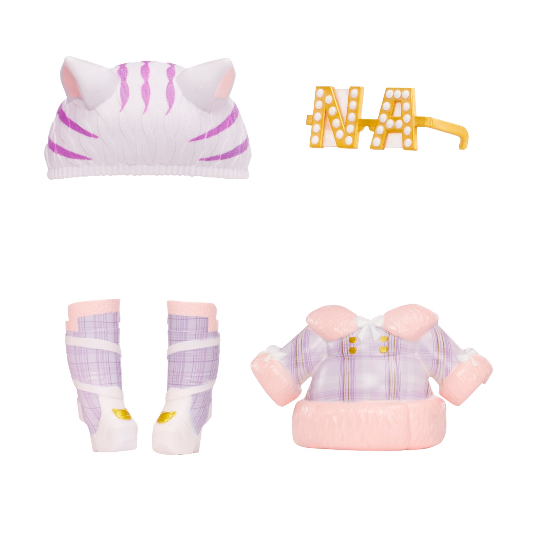 Muñeca Fuzzy Surprise - Tabby Cat Girl Na! Na! Na! 5