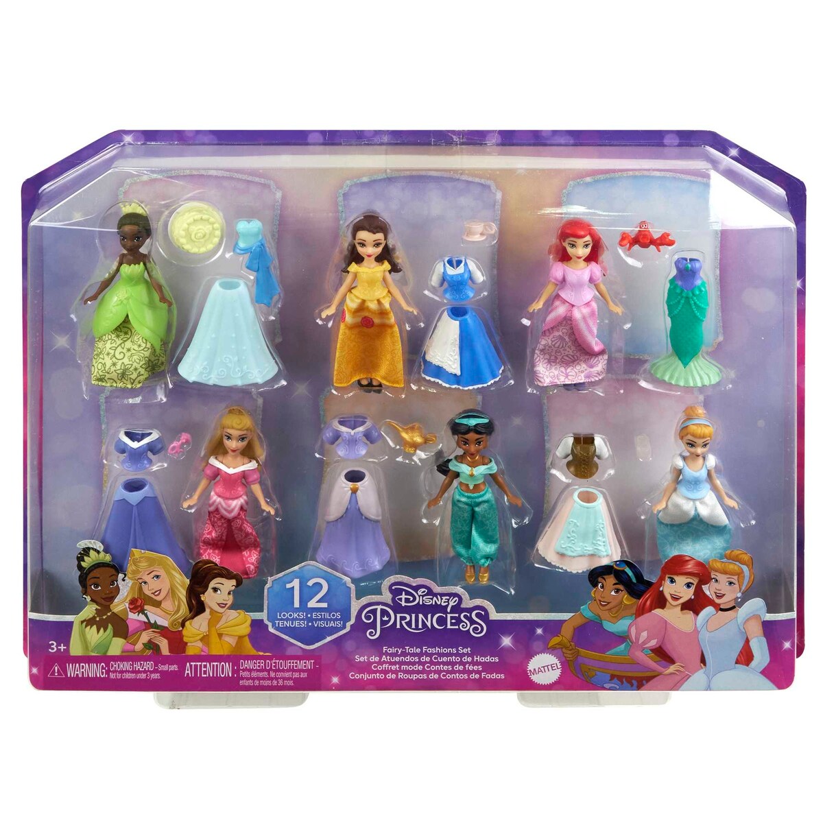 Set Fashions Fairy-Tale Disney Princess Mattel 6