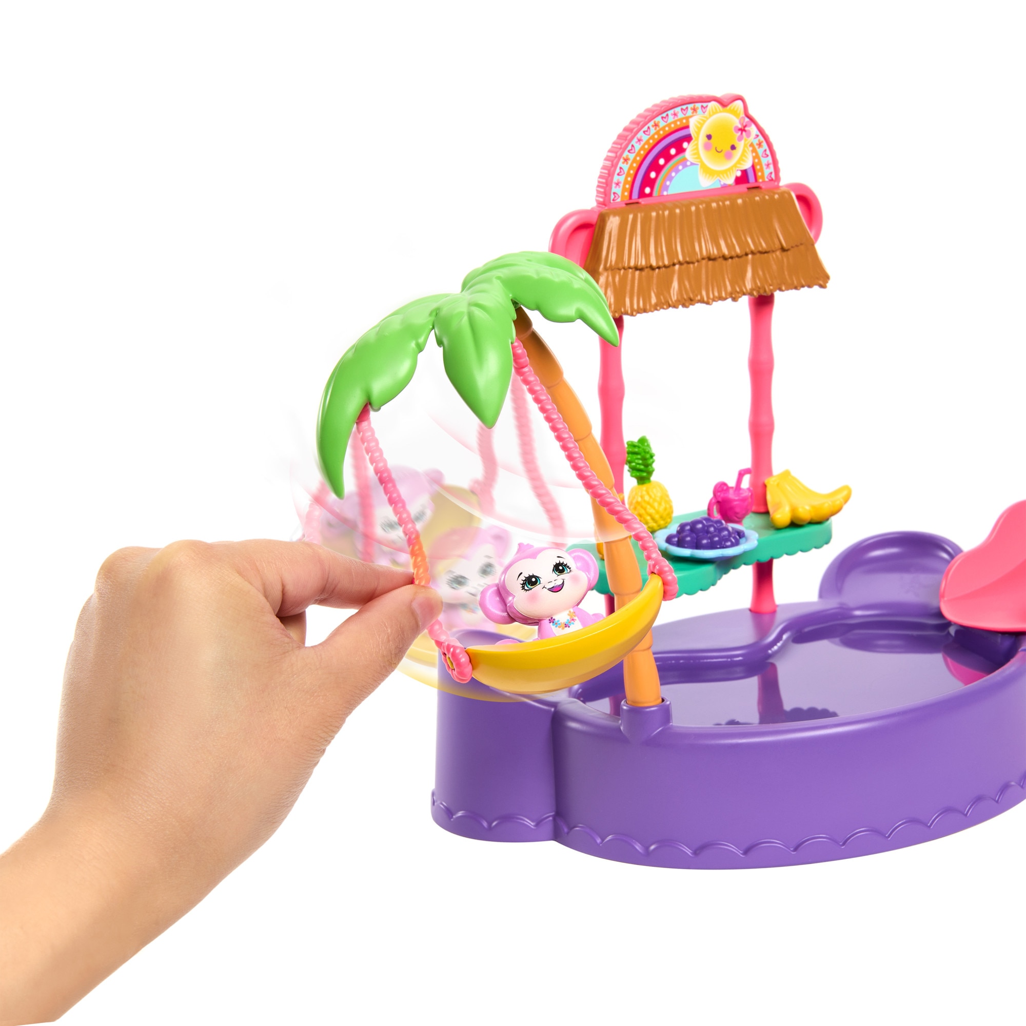 Sunshine Island Muñeca mono con piscina y accesorios Enchantimals Mattel 4