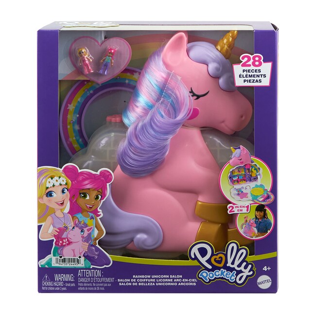 Polly Pocket Cofre Salón Unicornio