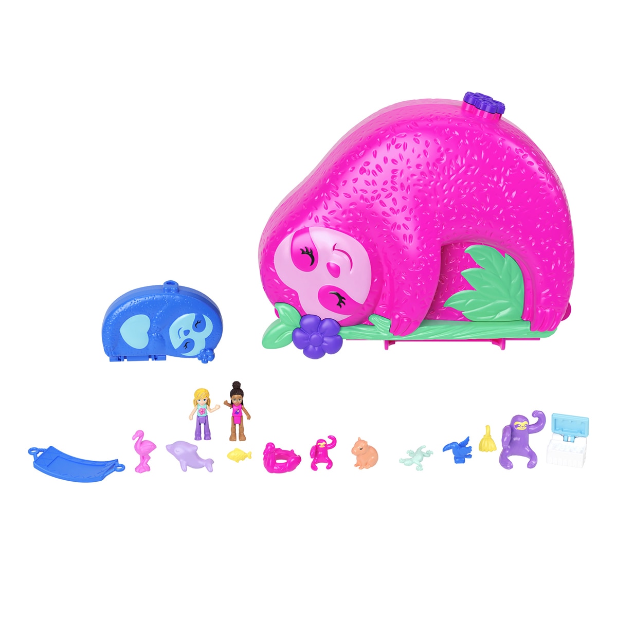 Polly Pocket Cofre Familia de Preguiças 2 Em 1 3