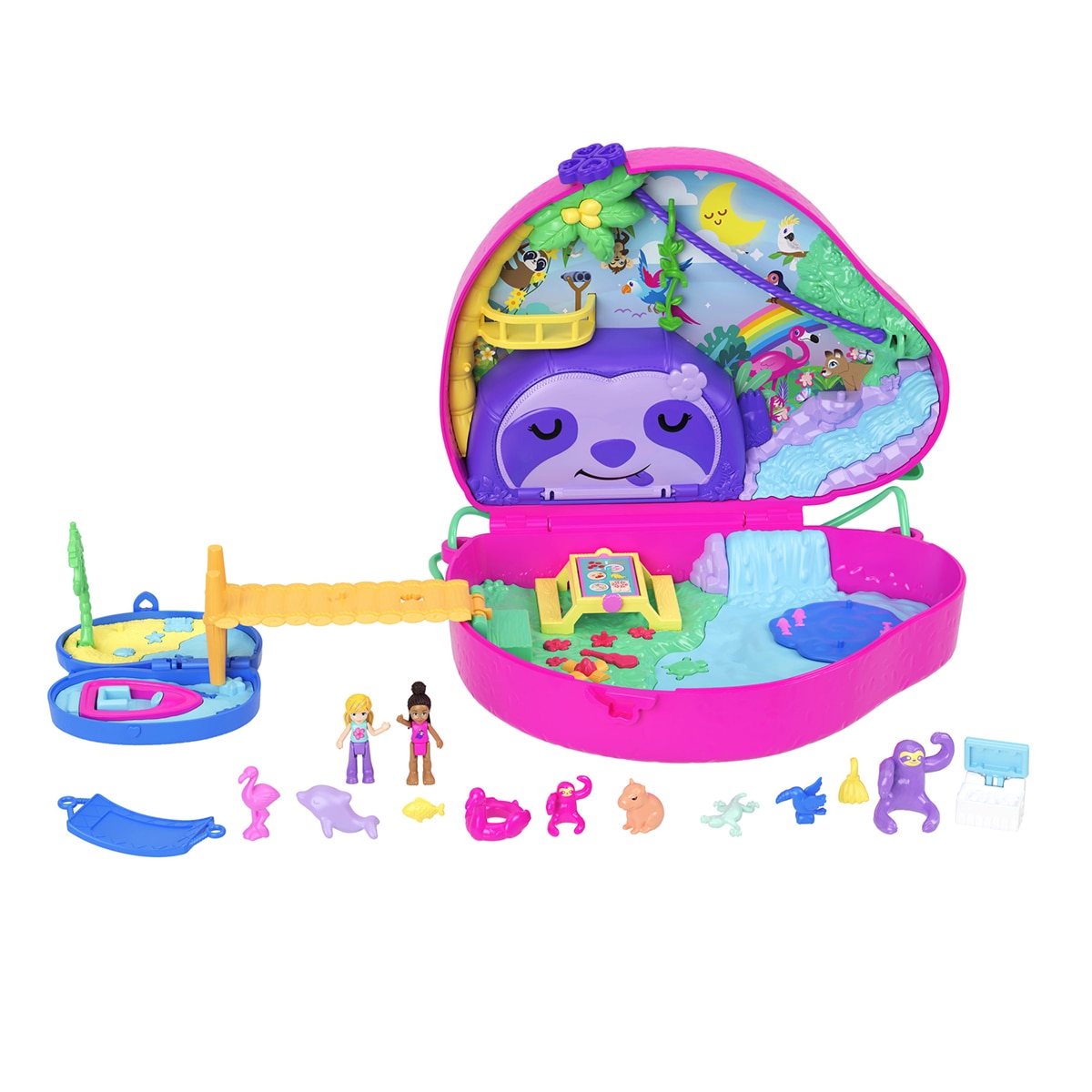 Polly Pocket Cofre Familia de Preguiças 2 Em 1 5
