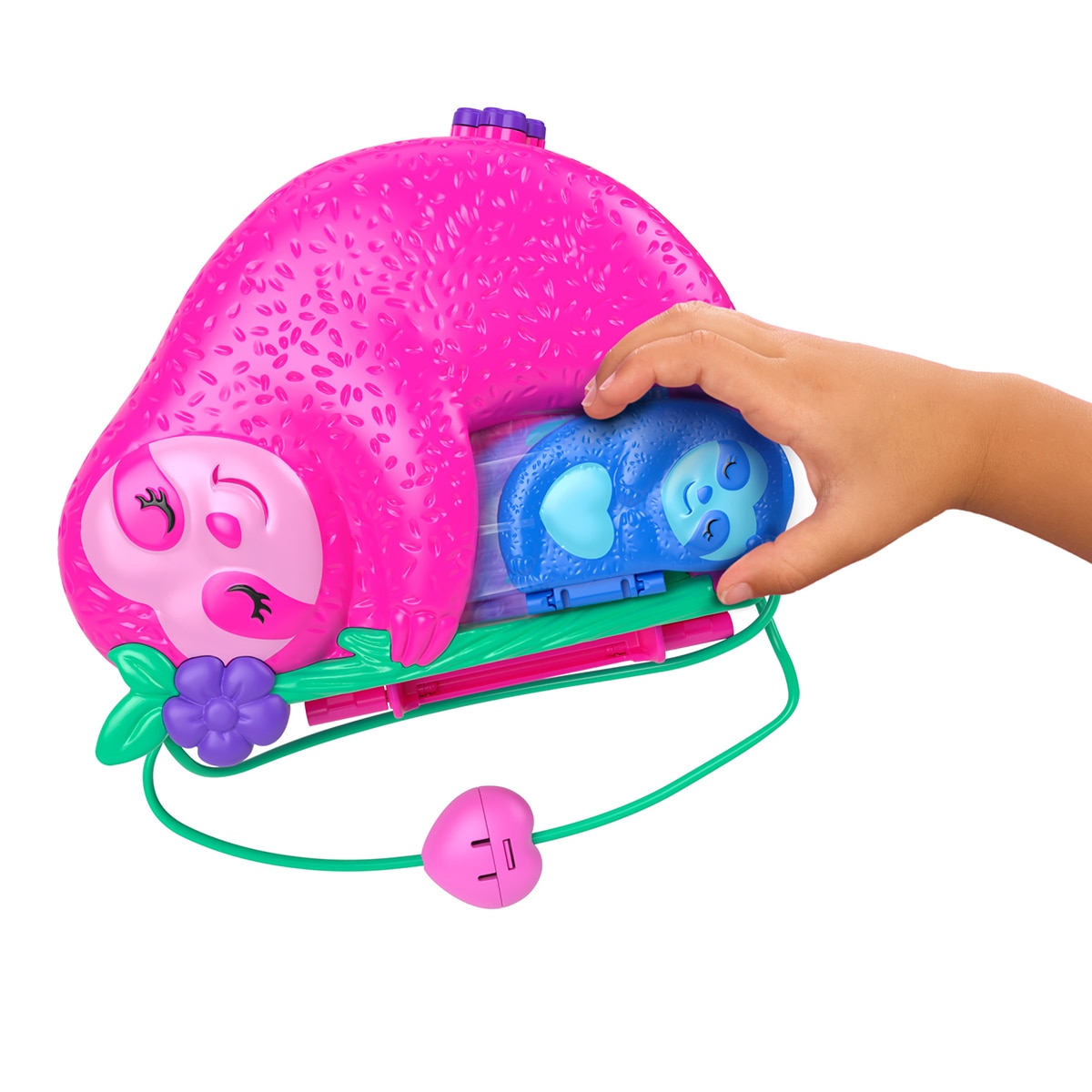 Polly Pocket Cofre Familia de Preguiças 2 Em 1 6