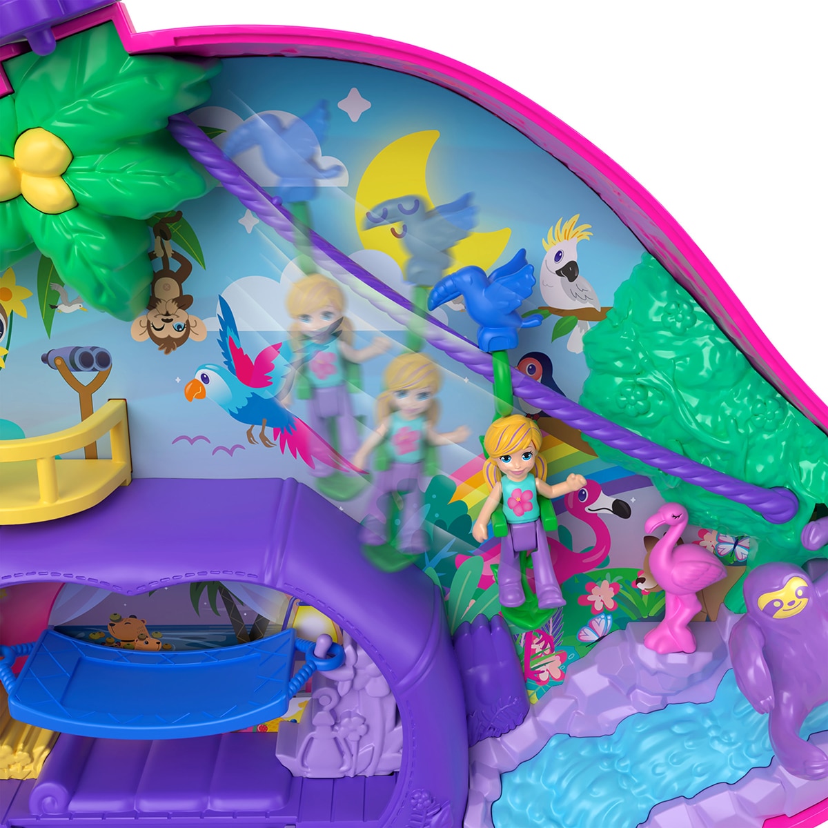 Polly Pocket Cofre Familia de Preguiças 2 Em 1 7