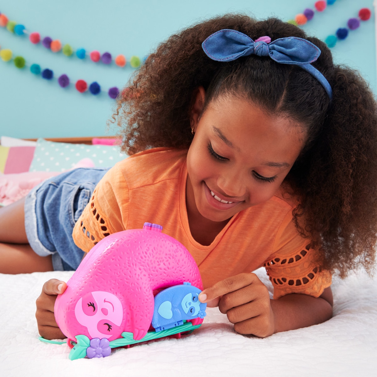 Polly Pocket Cofre Familia de Preguiças 2 Em 1 8