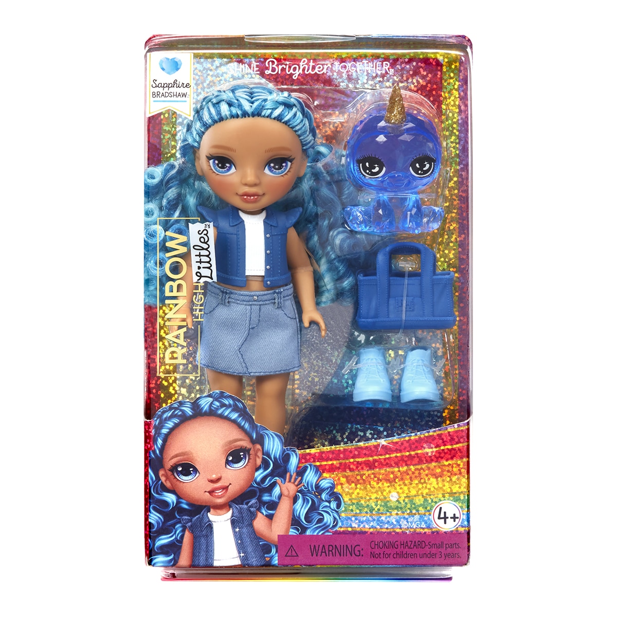 Muñeca Little Dolls Sapphire Azul Rainbow High 1