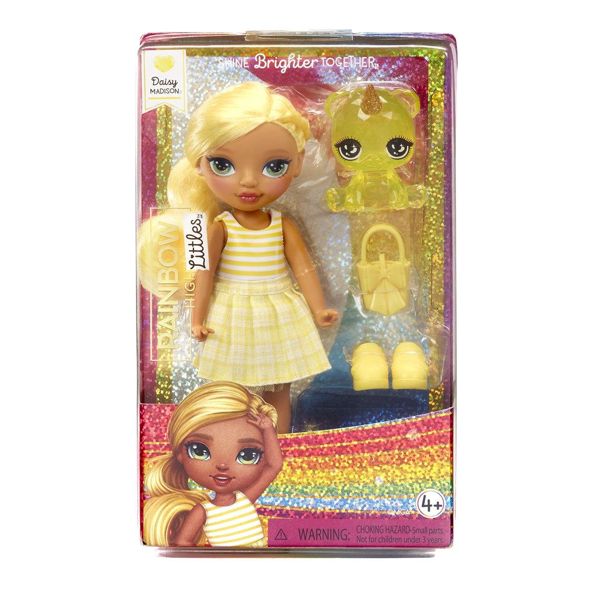 Muñeca Little Dolls Daisy Amarillo Rainbow High 1