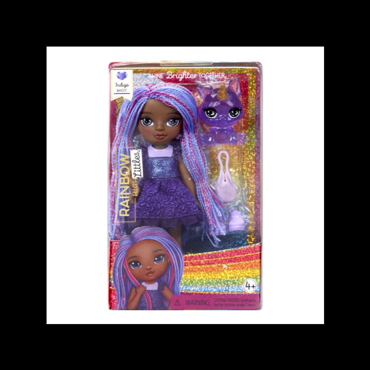 Muñeca Little Dolls Indigo Morado profundo Rainbow High 2