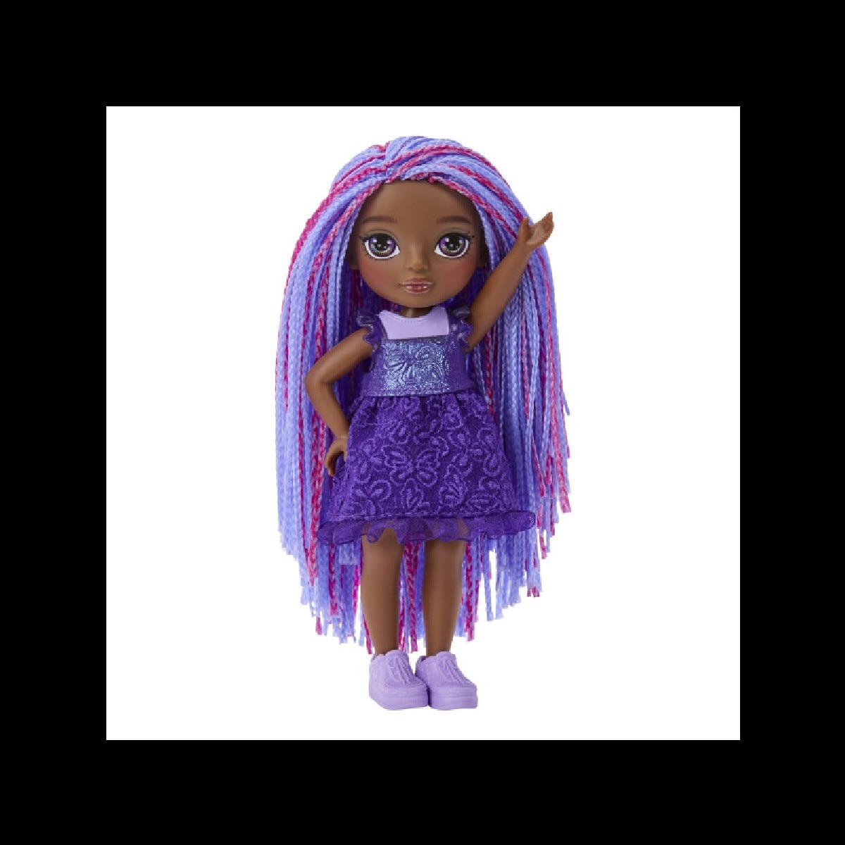 Muñeca Little Dolls Indigo Morado profundo Rainbow High 4