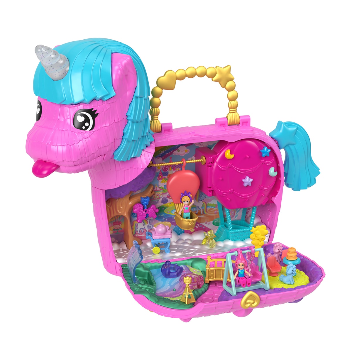 Polly Pocket – Set de juego Partilandia de unicornios Polly Pocket.