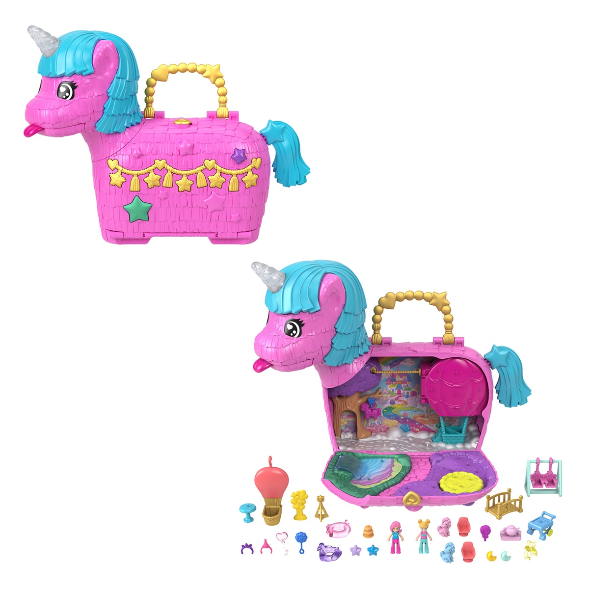 Set de juego Partilandia de unicornios Polly Pocket 3