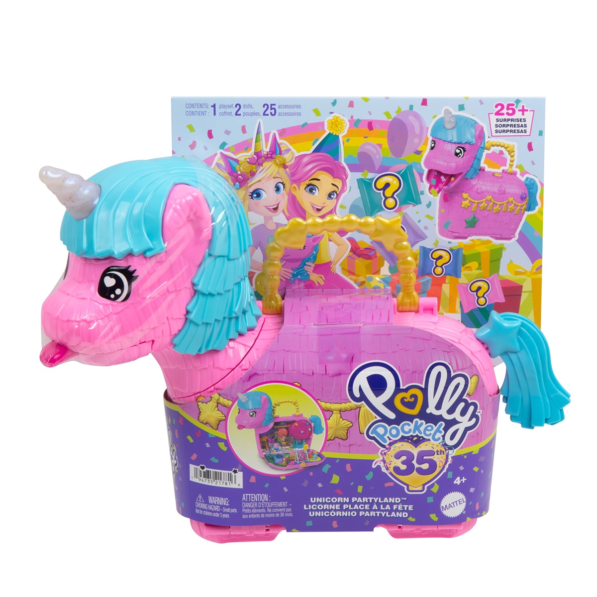 Set de juego Partilandia de unicornios Polly Pocket 8