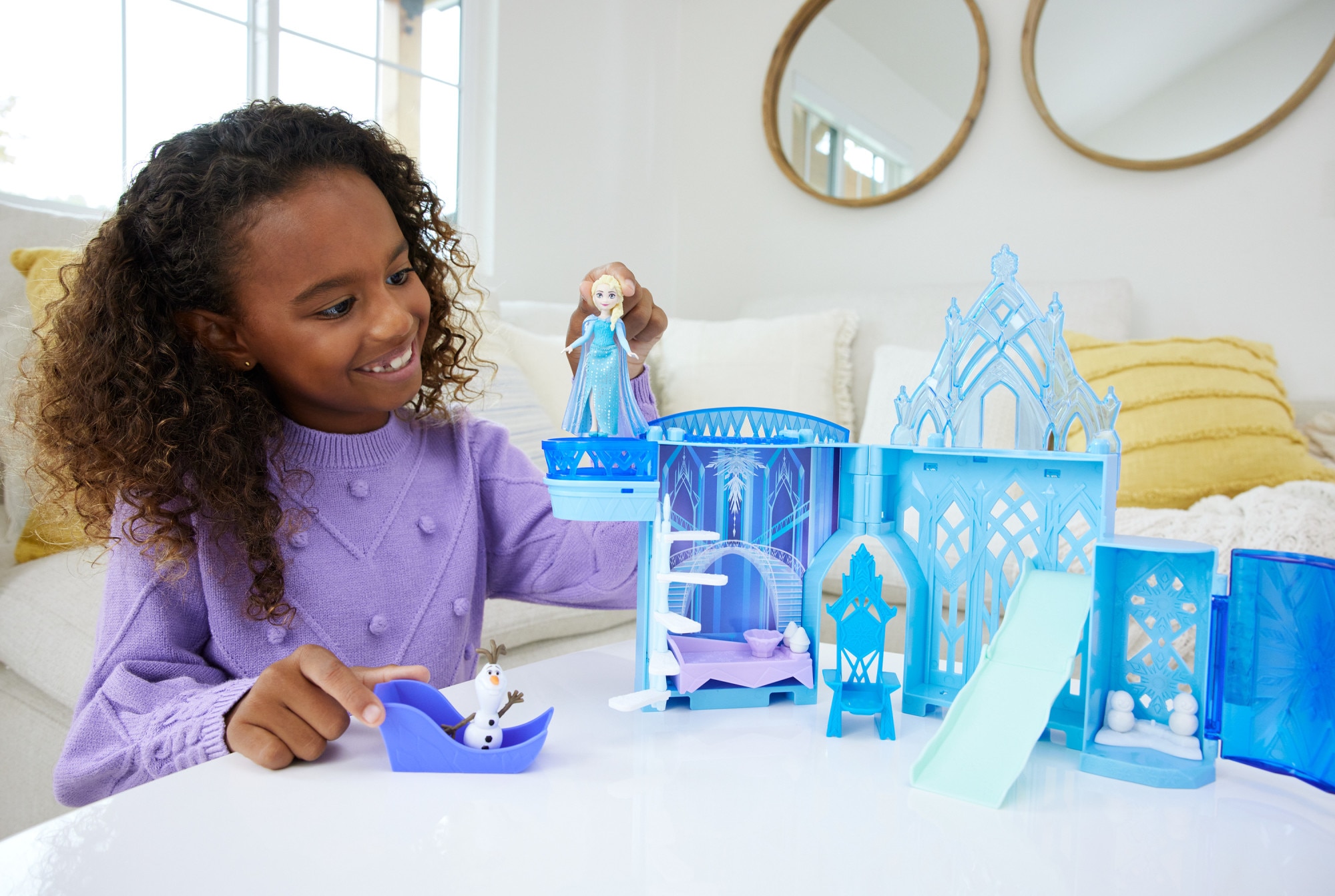 Castillo de hielo de Elsa Frozen Disney Mattel 2