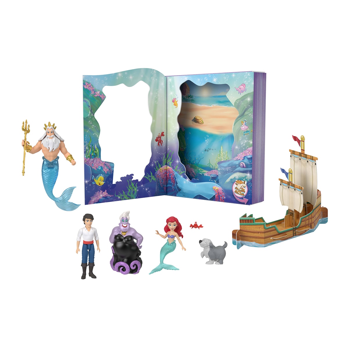 Imagen 0 de Set  Ariel Classic Storybook Disney Princesas Mattel