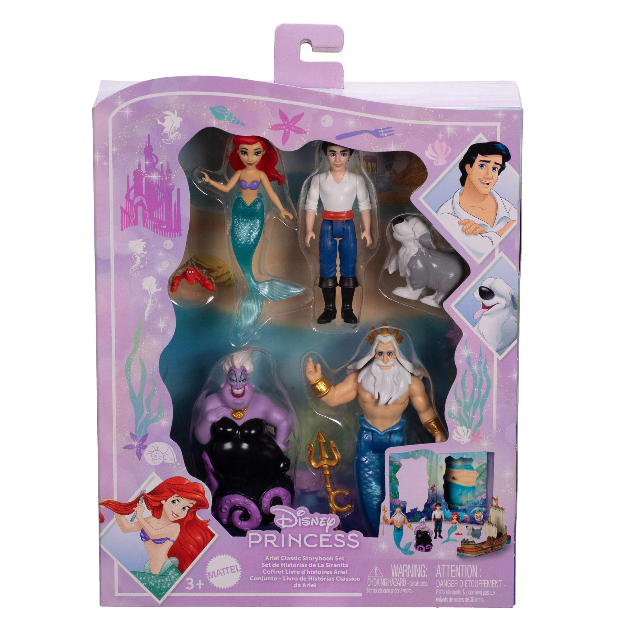 Set  Ariel Classic Storybook Disney Princesas Mattel 5