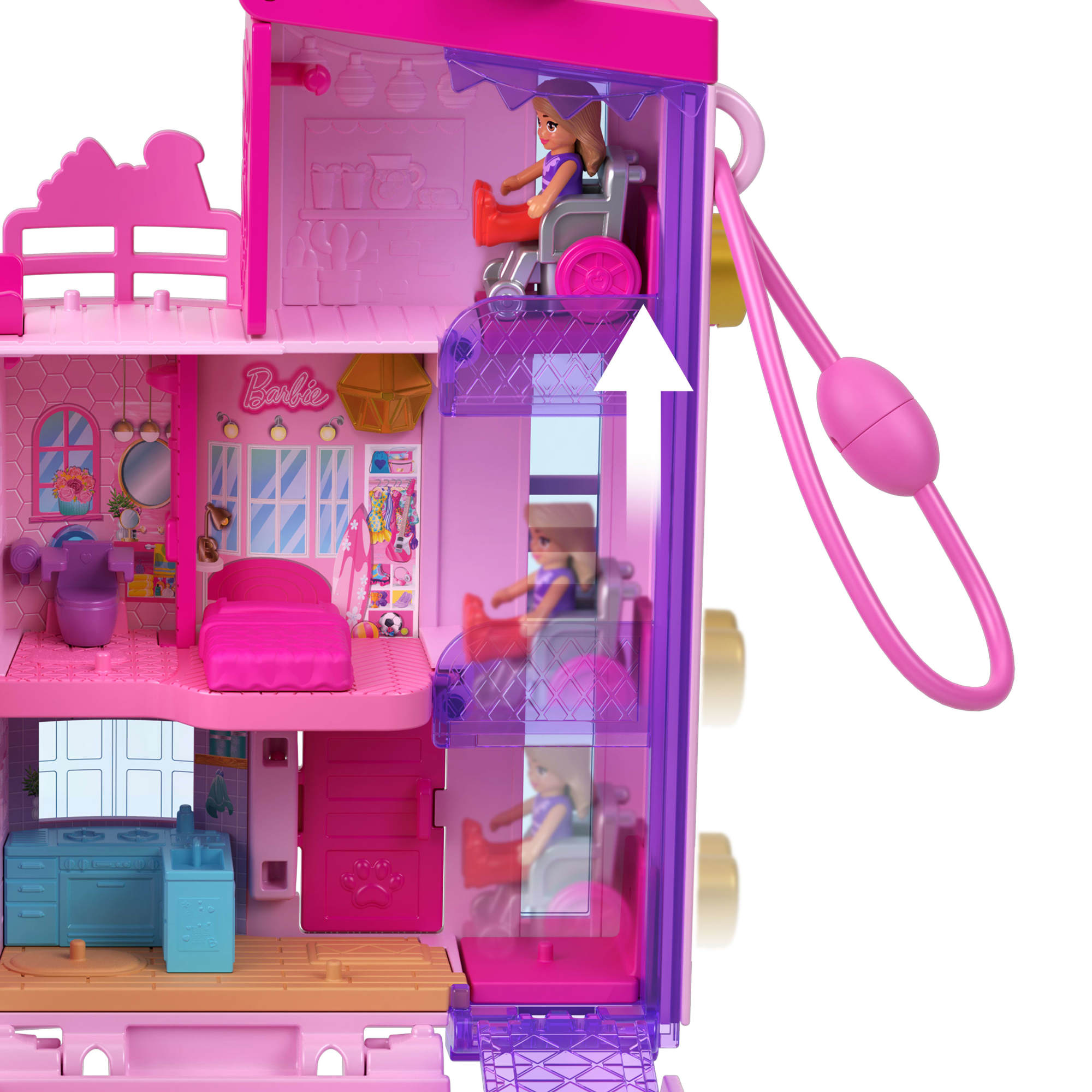 Set de juego Dreamhouse Polly Pocket Barbie 5