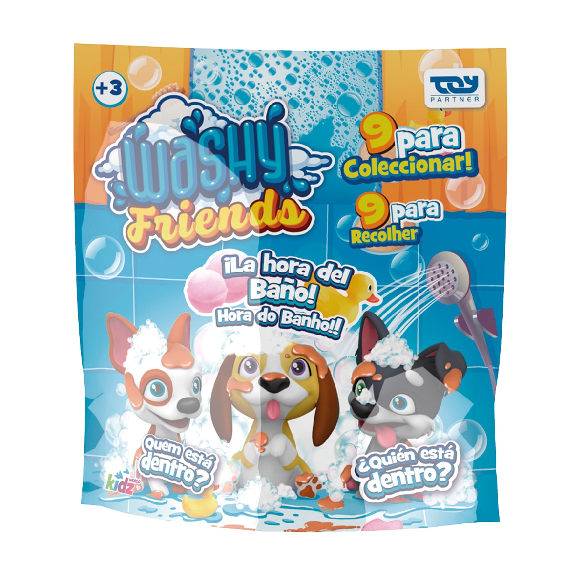 Imagen 0 de Muñeco cachorro Foilbag Washy Friends modelos surtidos