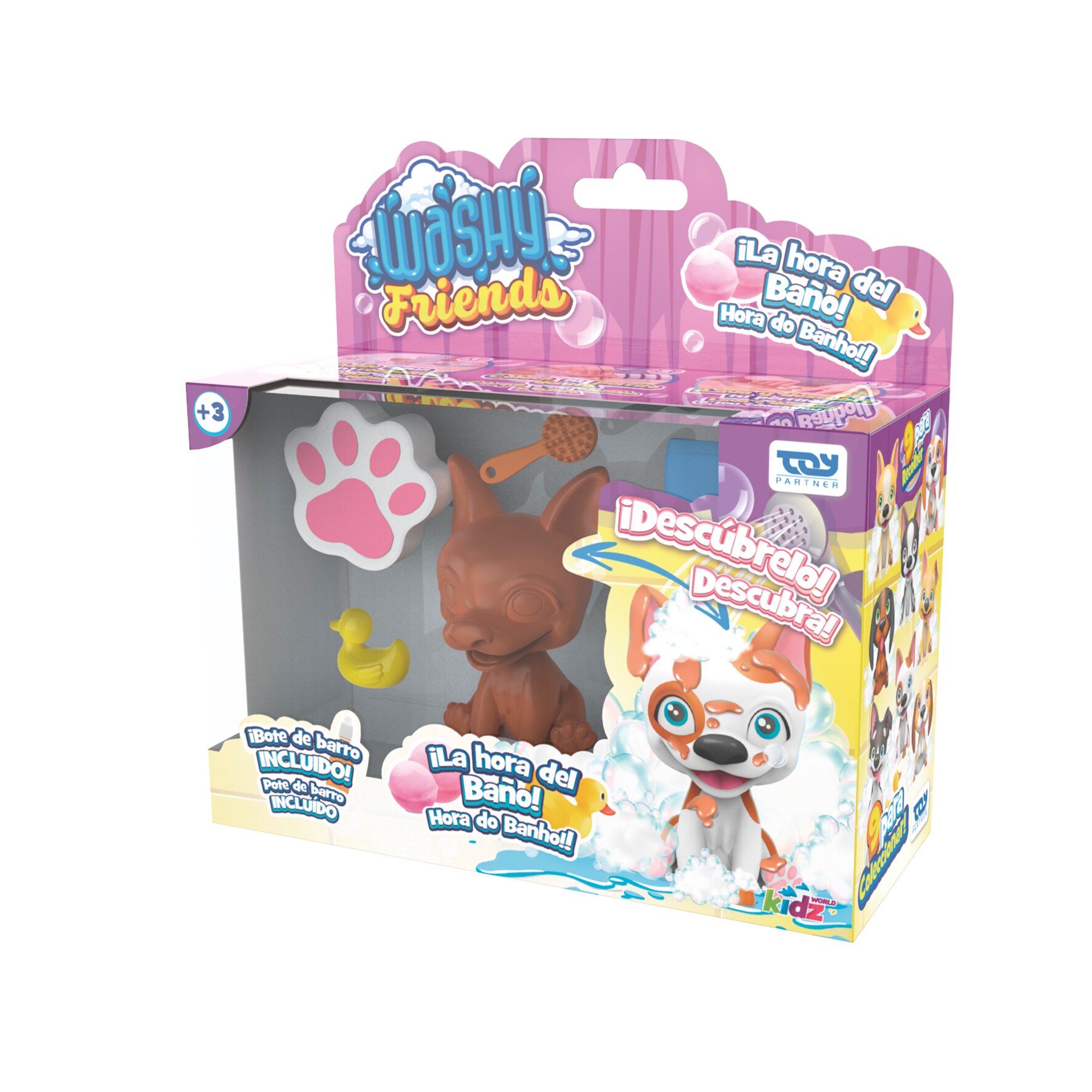 Muñeco cachorro Single Box Washy Friends modelos surtidos 3