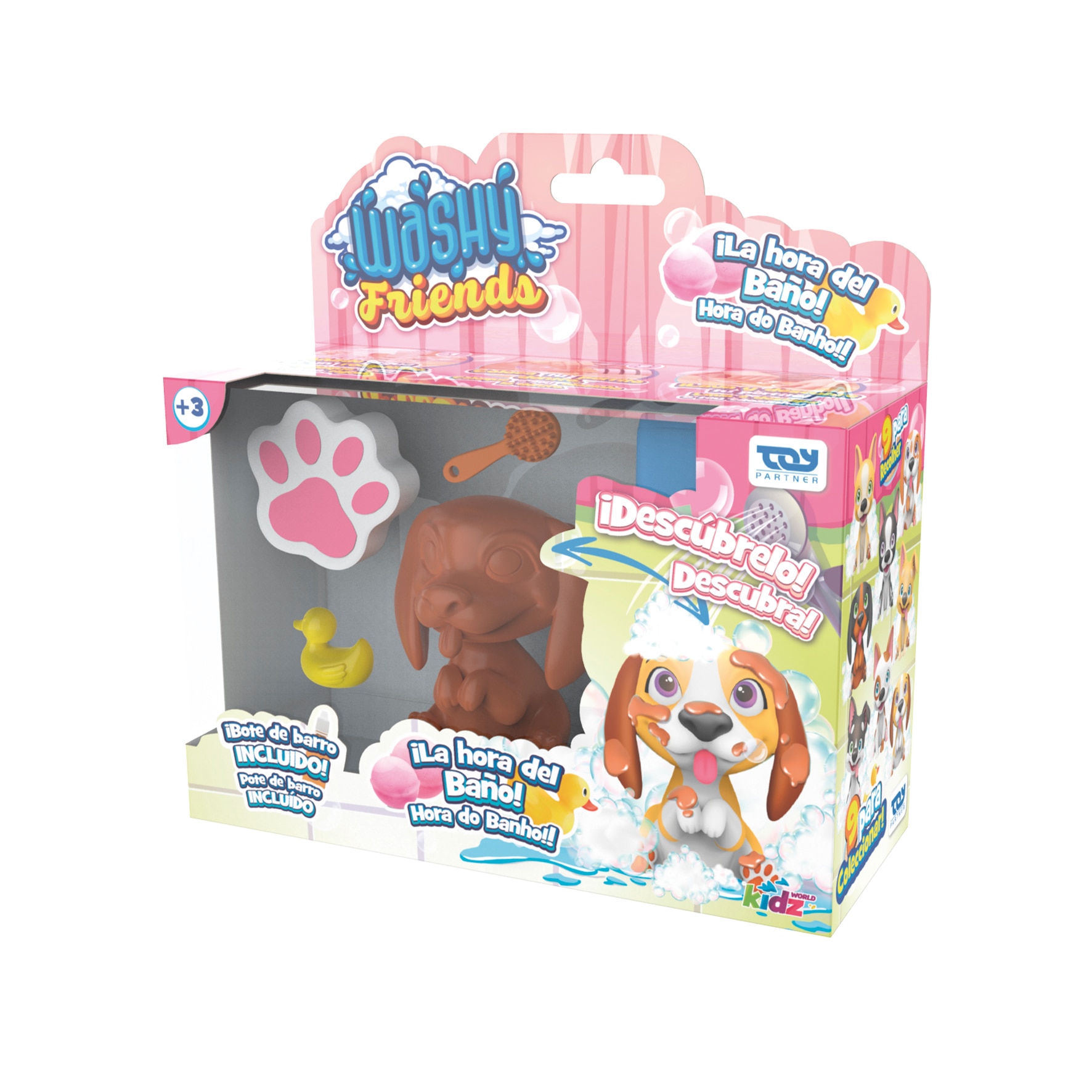 Muñeco cachorro Single Box Washy Friends modelos surtidos 4
