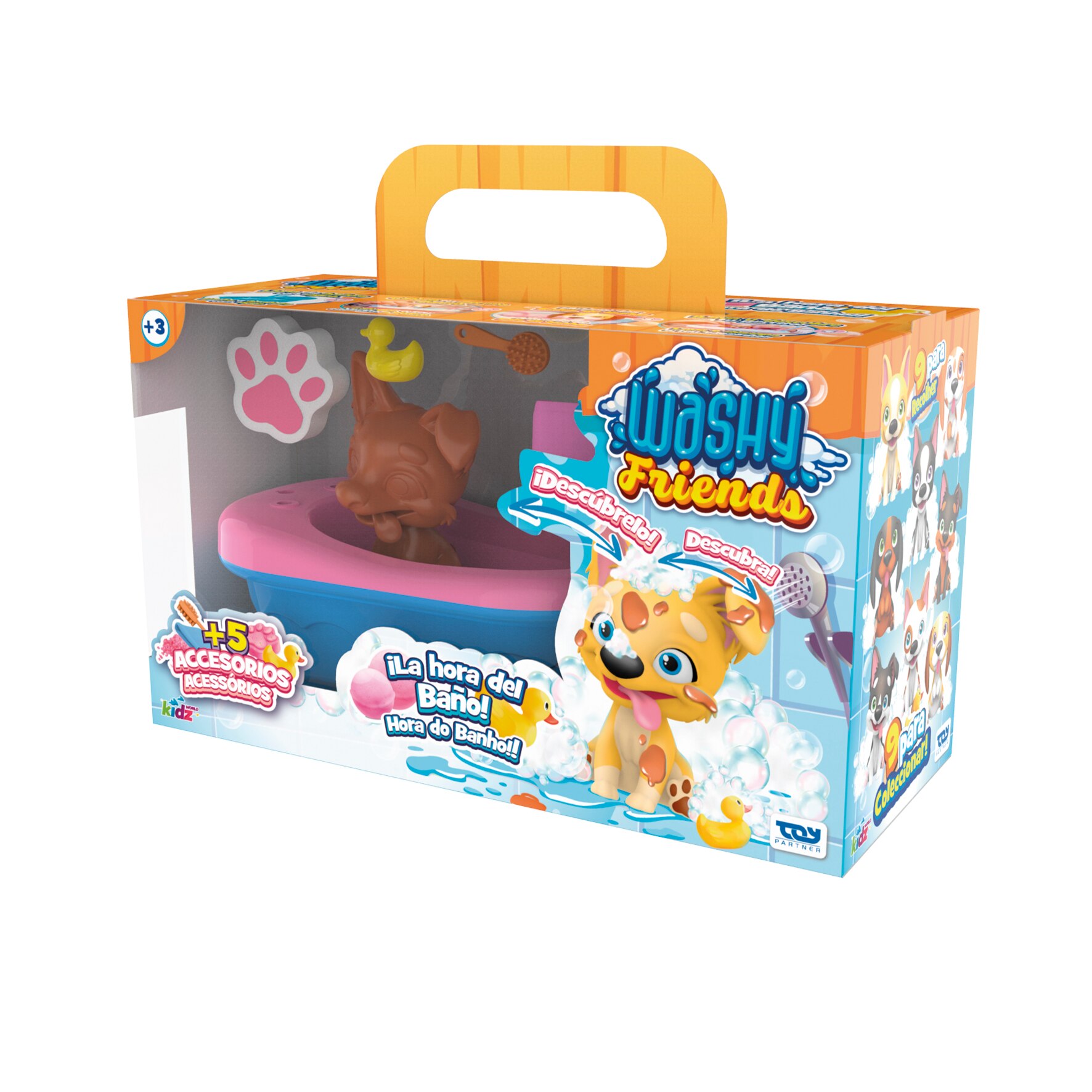 Muñeco cachorro Set Bañera Washy Friends modelos surtidos 5